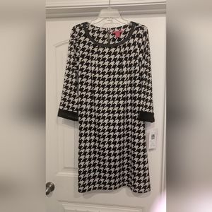 NEW Sunny Leigh "Chickly Classic" Houndstooth Dress Women's Size XLarge